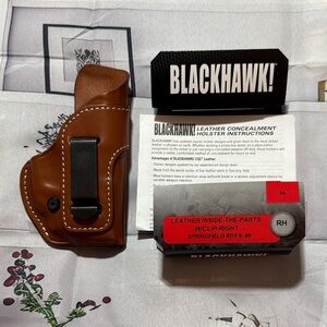 Blackhawk Brown Leather Belt Holster (NEW)